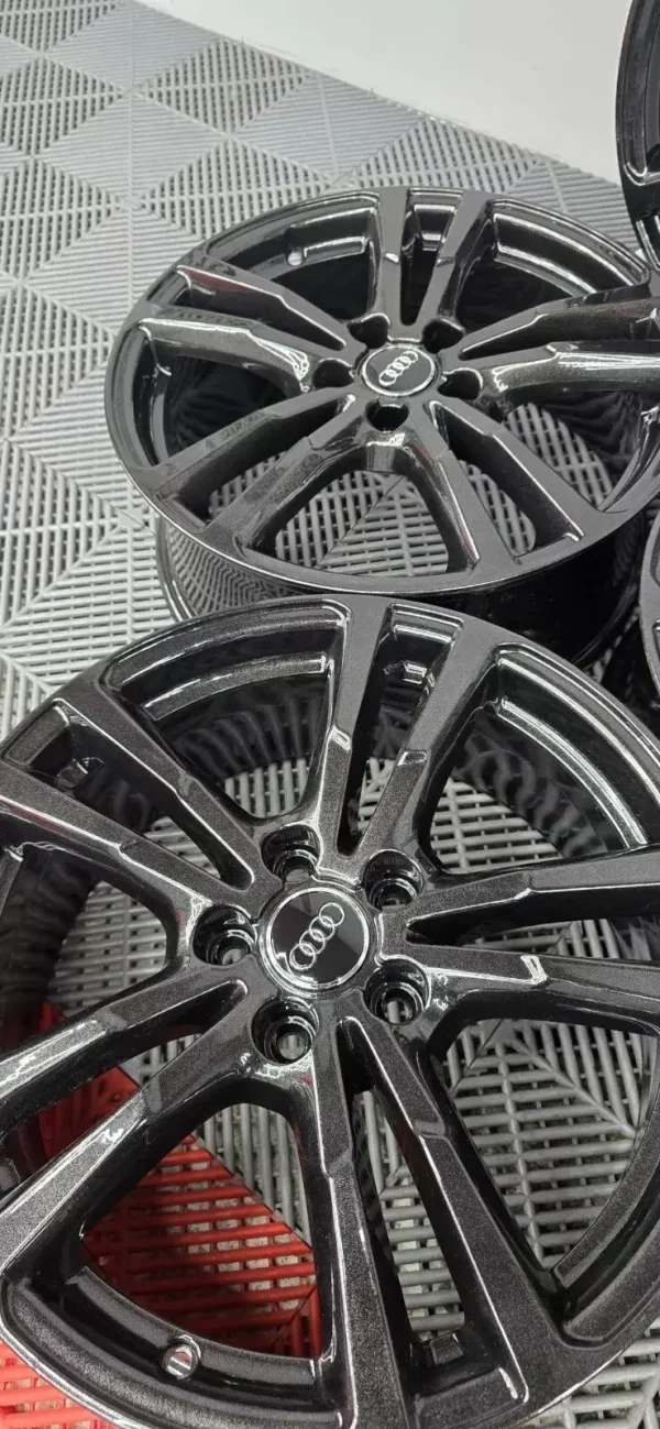 s-l1600 (1) x4 18'' GENUINE AUDI A3 S LINE BLACK ALLOY WHEELS ALLOYS S3 8V0601025BL