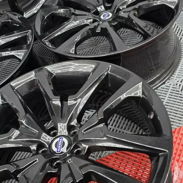 4 x Genuine Volvo XC60 22” 9 J 5 Double Spoke Black Alloys Wheels 31454328