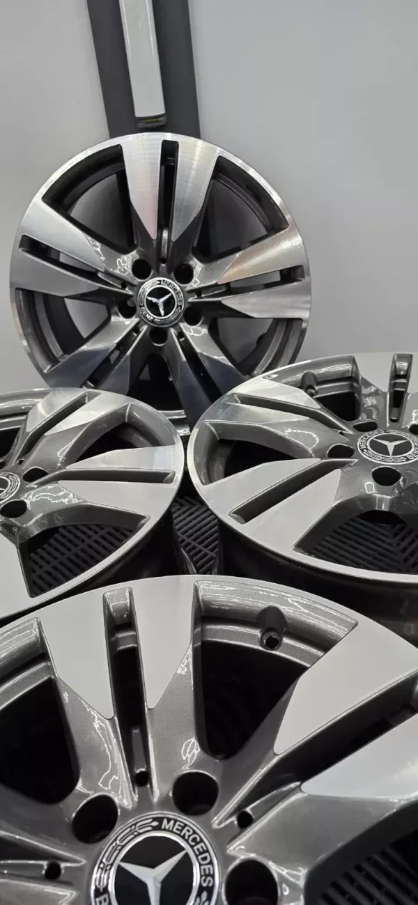 s-l1600 Mercedes W212 Silver Alloy Wheel Rim 5-Double Spoke 16" ET:46 8J A2124010202