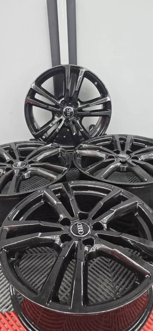 s-l1600 (4) x4 18'' GENUINE AUDI A3 S LINE BLACK ALLOY WHEELS ALLOYS S3 8V0601025BL