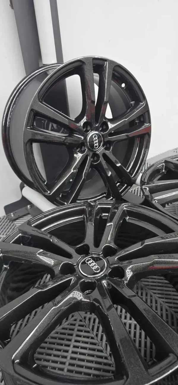 s-l1600 x4 18'' GENUINE AUDI A3 S LINE BLACK ALLOY WHEELS ALLOYS S3 8V0601025BL
