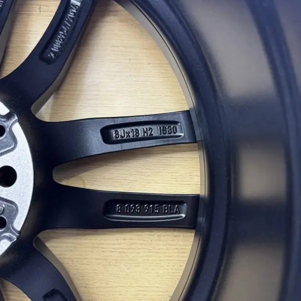 Bmw 18" black matt color alloy wheels